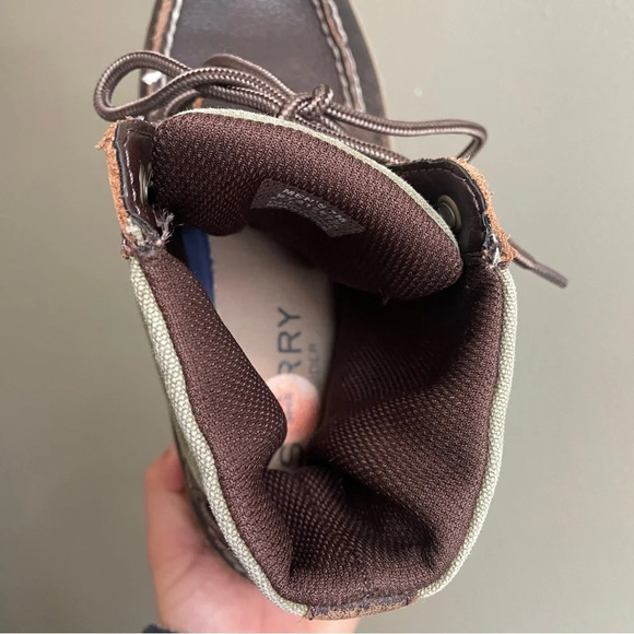 Sperry Top Sider Carson Brown Leather and Canvas Boots - Picture 10 of 10